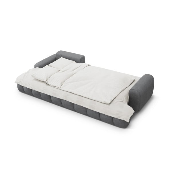 Sivá rozkladacia/s úložným priestorom rohová pohovka (ľavý roh/s leňoškou) Linz – Cosmopolitan Design-image-4