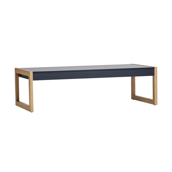 Antracitovosivý konferenčný stolík Marckeric Square, 120 × 35 cm-image-2