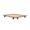 Hnedá dvojlôžková posteľ z borovicového dreva s roštom 160x200 cm Japan – Karup Design