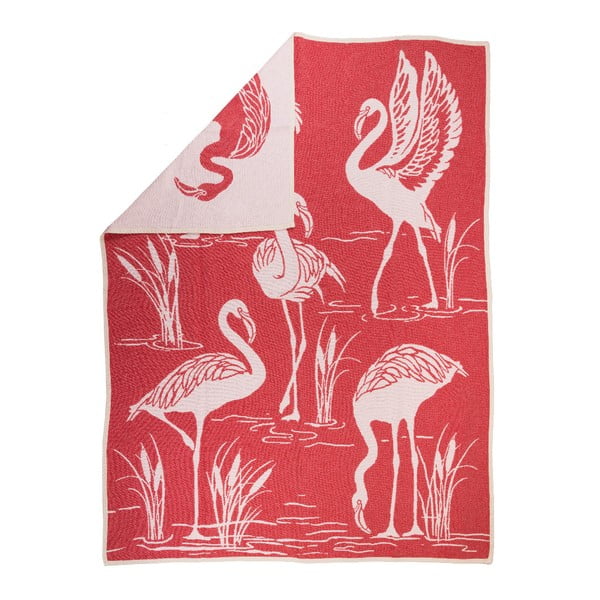 Žakárová deka Flamingo