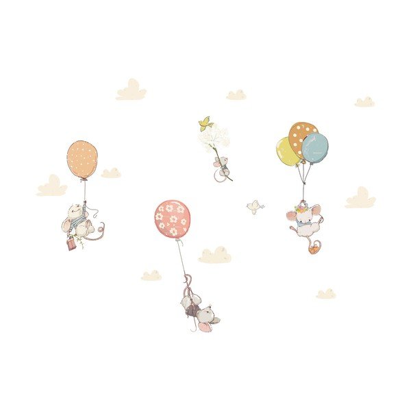 Detské samolepky na stenu Ambiance Flying Mouse-image-2
