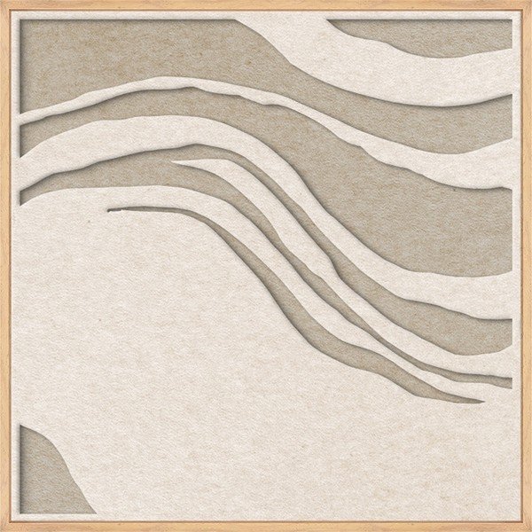 3D obraz s rámom/akustický 62x62 cm Sacred Silence 2 – Malerifabrikken