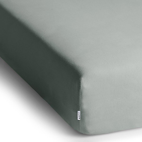 Svetlosivá napínacia plachta jersey 120x200 cm Amber – Restilo-image-2