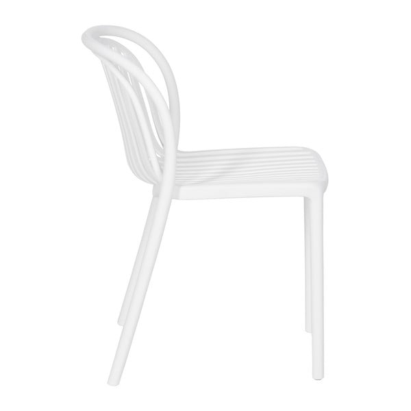 Biela plastová jedálenská stolička Alia – Ixia-image-2