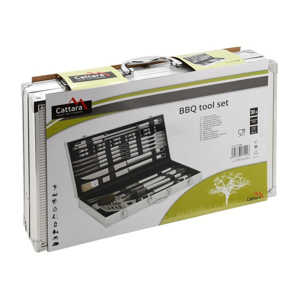 Súprava 30 kusov grilovacieho náradia v kufríku Cattara Alu-image-4