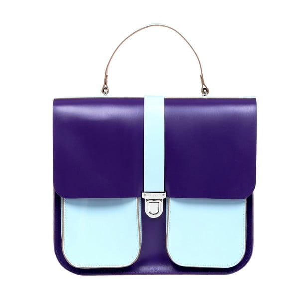 Kožená kabelka Onslow Purple/Blue XL