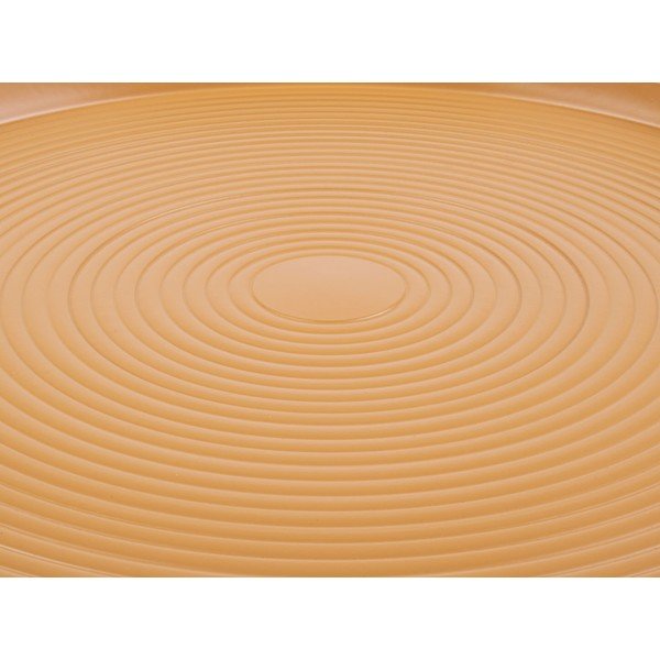 Horčicovožltý kovový odkladací stolík Leitmotiv Force, výška 43 cm-image-1