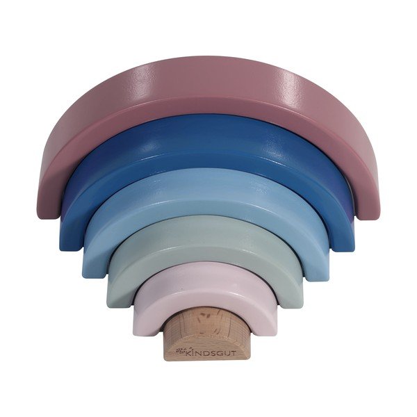 Drevená skladacia hračka Kindsgut Rainbow-image-3