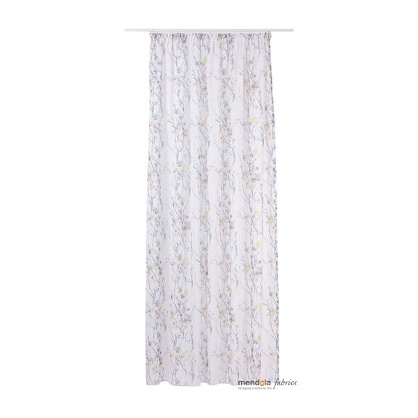 Sivo-biela záclona 300x260 cm Olivia – Mendola Fabrics