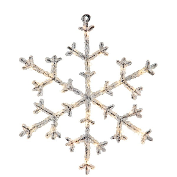 Svietiaca LED dekorácia Best Season Icy Snowflake, 30 cm