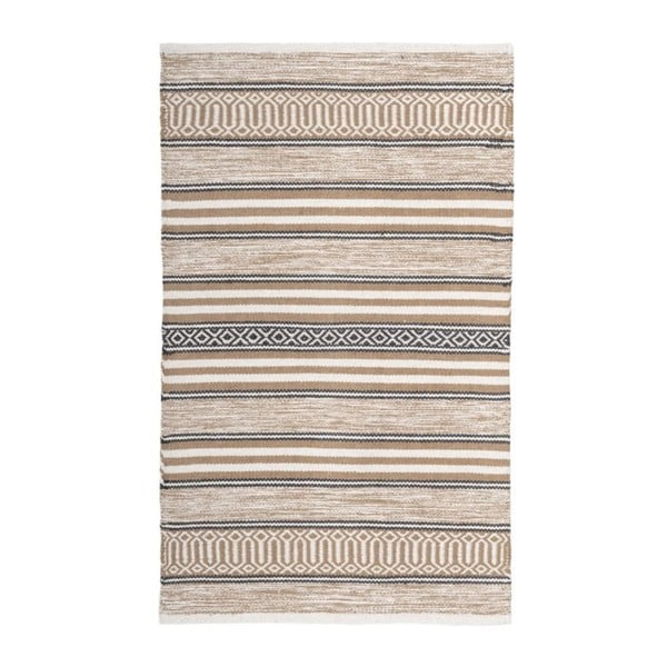 Béžový prateľný bavlnený koberec 70x140 cm – Casa Selección