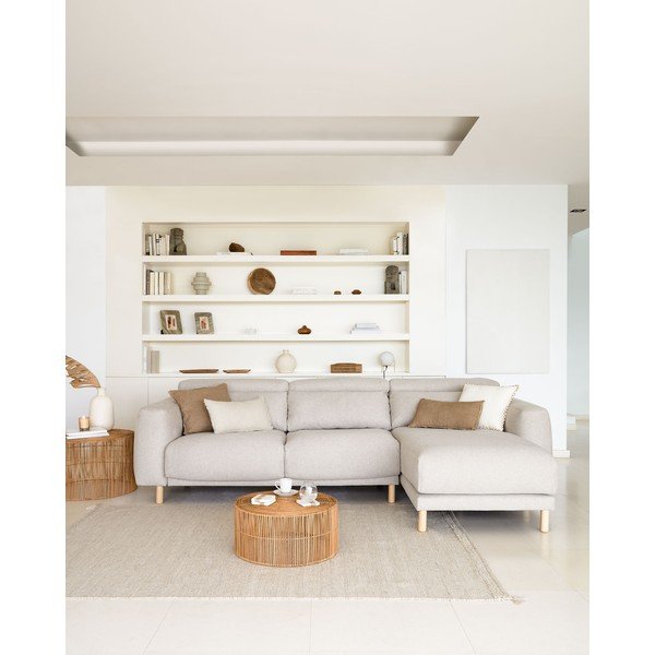 Béžová rohová pohovka (pravý roh) Singa - Kave Home-image-3
