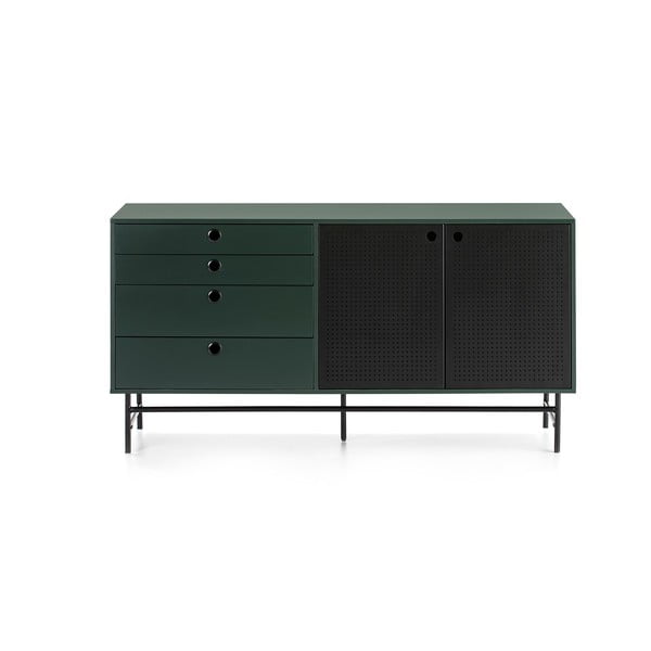 Čierno-zelená komoda Teulat Punto, šírka 150 cm-image-4