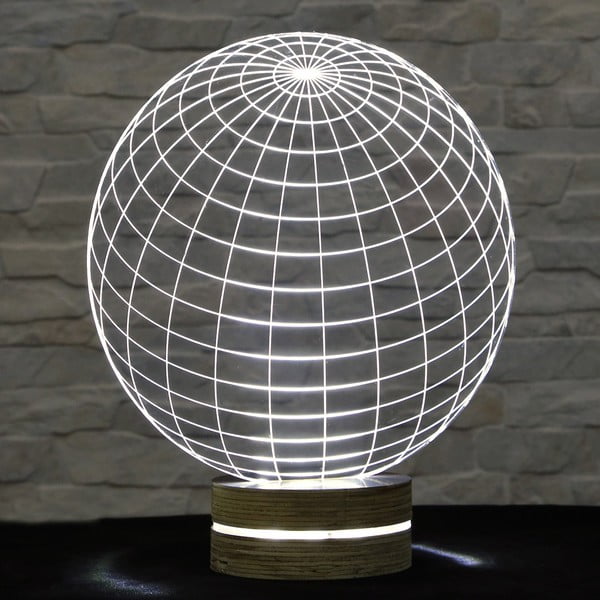 3D stolová lampa Globe