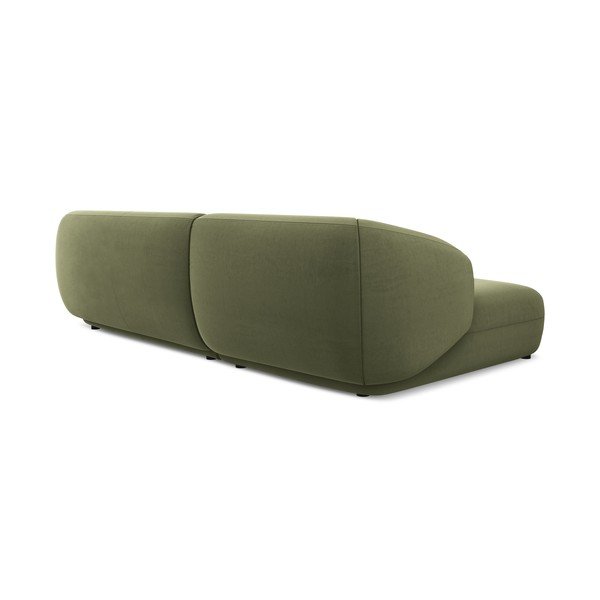 Zelená zamatová rohová pohovka (ľavý roh) Moana – Makamii-image-2