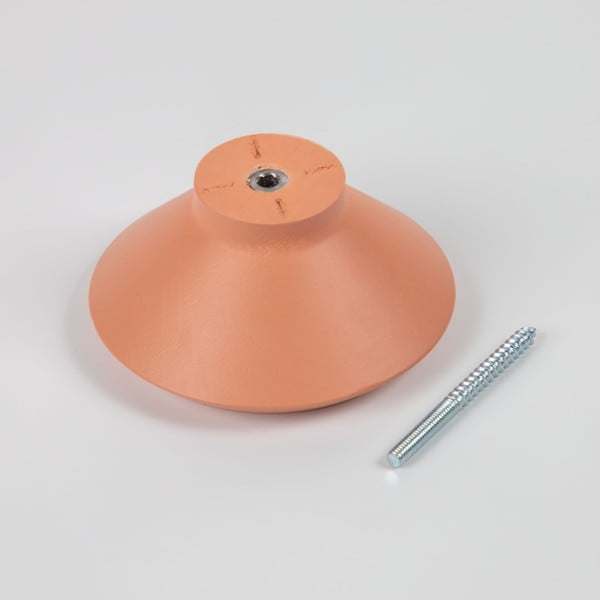 Súprava 3 oranžových nástenných vešiakov Kave Home Nadua-image-1