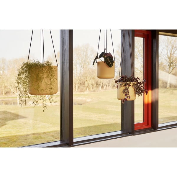 Kovové závesné a nástenné  obaly na kvetináče v súprave 3 ks ø 25 cm Bloom – Hübsch-image-1