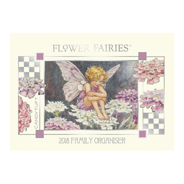 Nástenný rodinný organizér na rok 2018 Portico Designs Flower Fairies, A4

