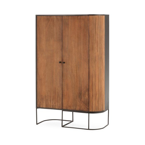 Komoda z mangového dreva v prírodnej farbe 100x165x40 cm Curve – MOME-image-4