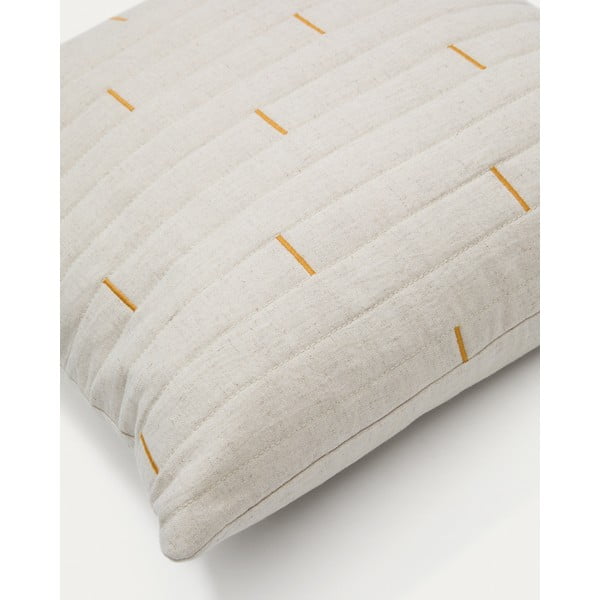 Obliečka na vankúš s prímesou ľanu 45x45 cm Blaina – Kave Home-image-2