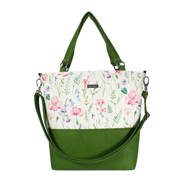 Zeleno-béžová kabelka Dara bags Lele No.606