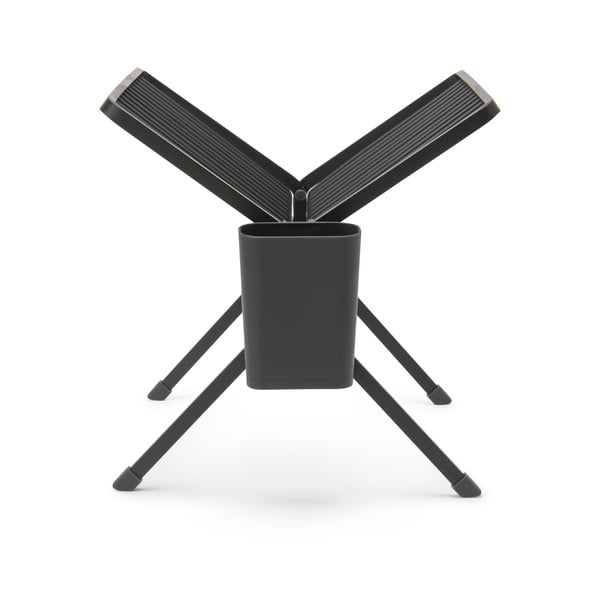 Tmavosivý kovový dvojposchodový odkvapkávač 37x33 cm – Brabantia-image-4