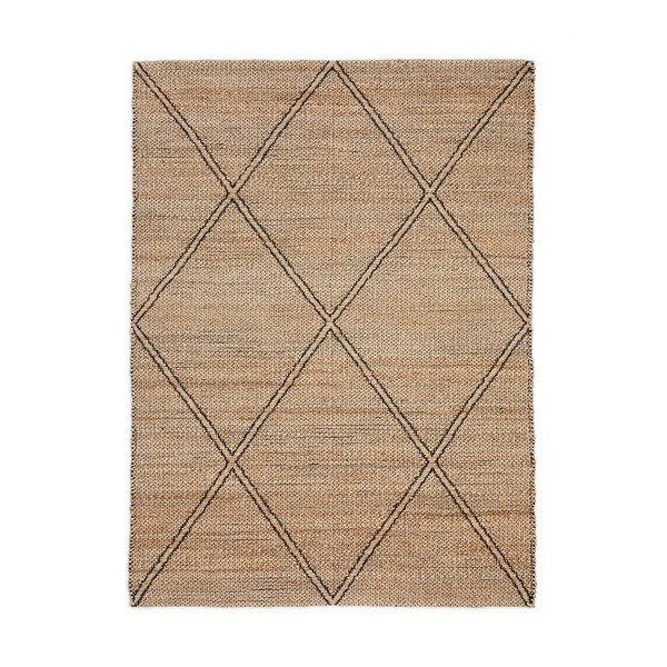 Ručne tkaný jutový koberec v prírodnej farbe 200x300 cm Vallalta – Kave Home