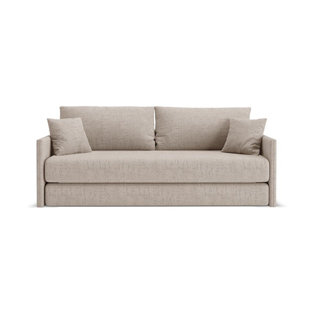 E-shop Svetlohnedá ženilková rozkladacia pohovka 209 cm Shannon – Cosmopolitan Design