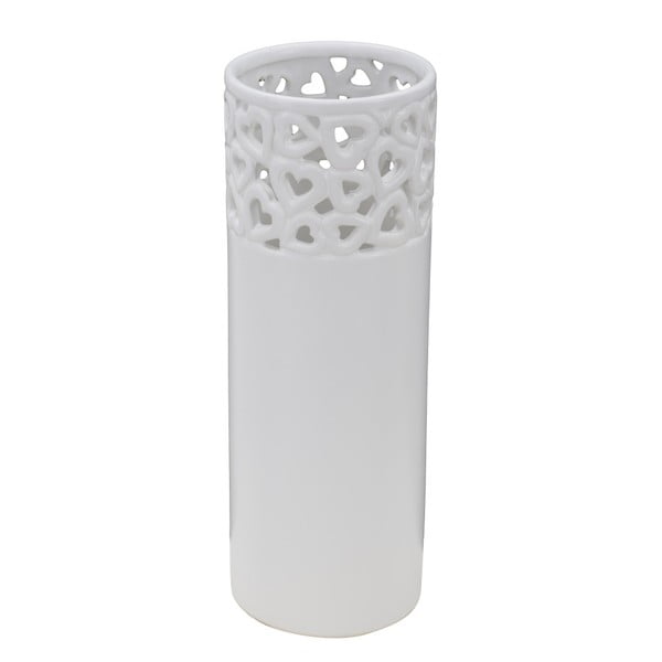Biela porcelánová váza Mauro Ferretti Amour