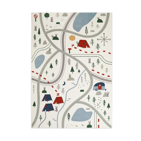 Detský koberec Nattiot Little Camper, 123 x 180 cm