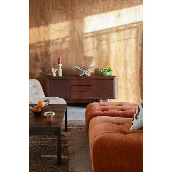 Komoda v dekore jaseňa v tmavo prírodnej farbe 160x72x40 cm Herman – Dutchbone-image-4