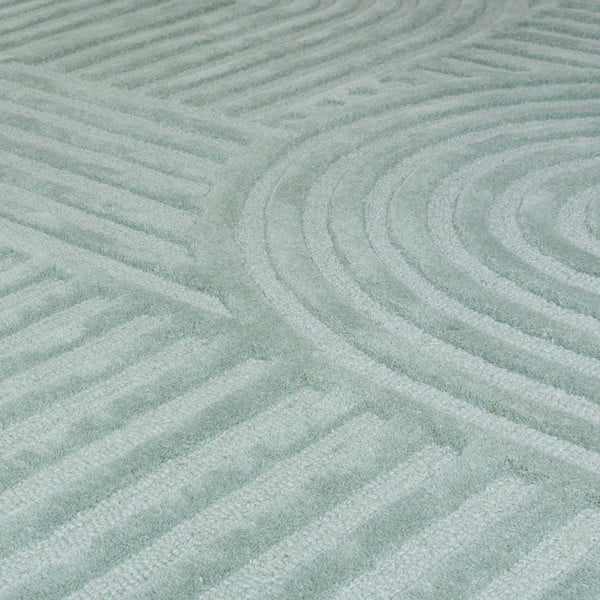 Tyrkysovomodrý vlnený koberec Flair Rugs Zen Garden, 120 x 170 cm-image-4