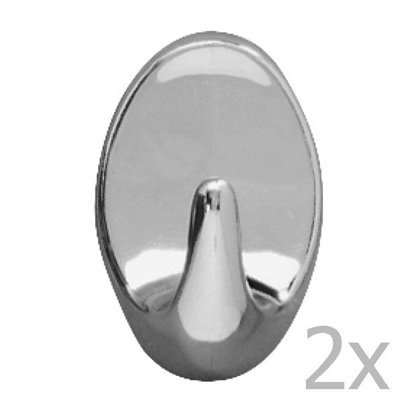 Sada 2 nástenných háčikov Wenko Maxi Hooks Chrome-image-1