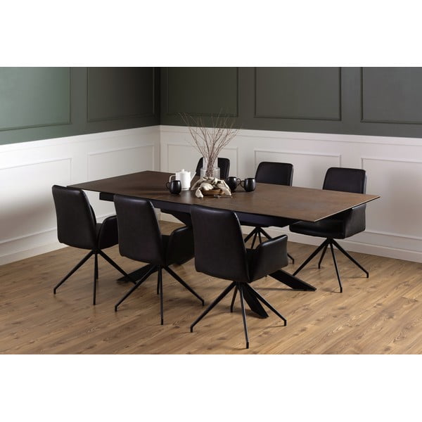 Keramický rozkladací jedálenský stôl 100x240 cm Irwine - Actona-image-2