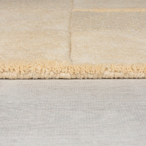 Béžový vlnený koberec 290x200 cm Checkerboard - Flair Rugs-image-4