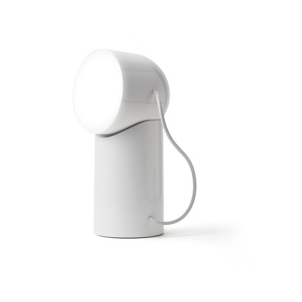 Biela LED stolná lampa (výška 14 cm) Orbe – Lexon-image-4