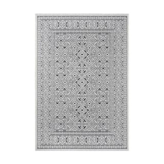 Čierno-béžový vonkajší koberec NORTHRUGS Cuadrado, 70 x 140 cm