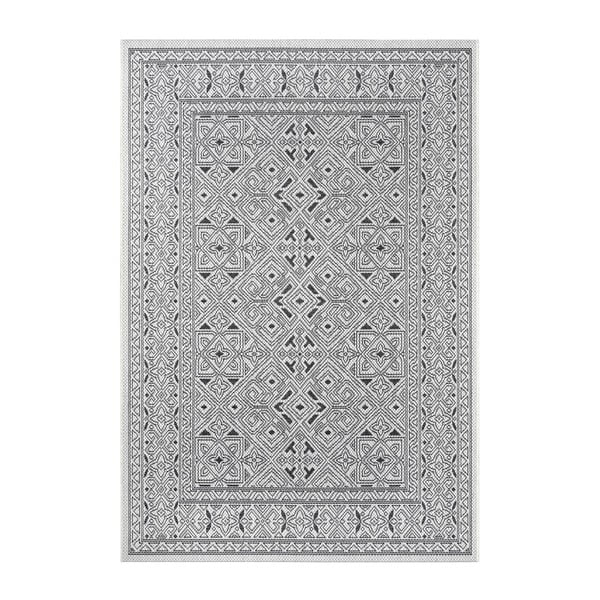 Čierno-béžový vonkajší koberec NORTHRUGS Cuadrado, 160 x 230 cm