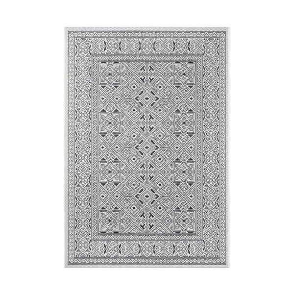 Čierno-béžový vonkajší koberec NORTHRUGS Cuadrado, 140 x 200 cm