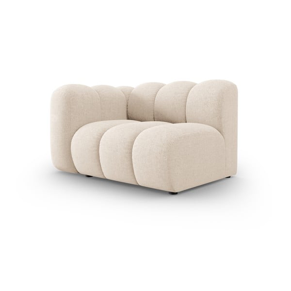 Krémovobiely modul pohovky (ľavý roh) Lupine – Micadoni Home-image-2