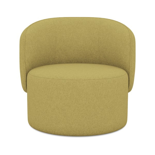 Kreslo v horčicovej farbe Ipo – Makamii-image-1