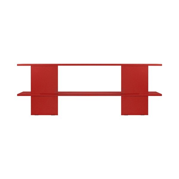Červený kovový regál 160x57x37 cm Hes – noo.ma-image-3