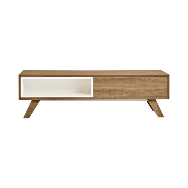 Konferenčný stolík s bielymi detailmi Marckeric Tivoli, 120 × 35 cm-image-2