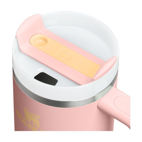 Broskyňová termoska so slamkou z nehrdzavejúcej ocele 890 ml Quencher H2.O FlowState™ Tumbler Peach Rose – Stanley-image-1