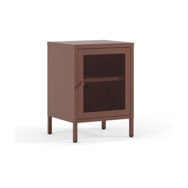Vínovočervený nočný stolík Fayna – Marckeric
