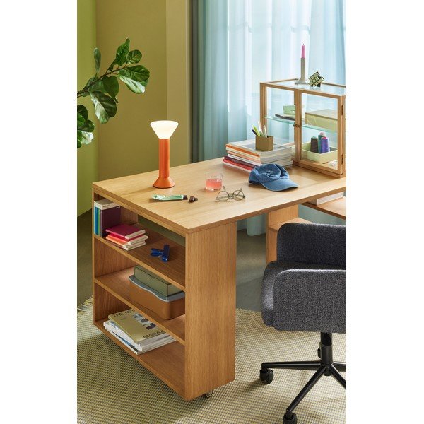 Vitrína v dekore duba v prírodnej farbe 60x42x32 cm Poetic – Hübsch-image-2