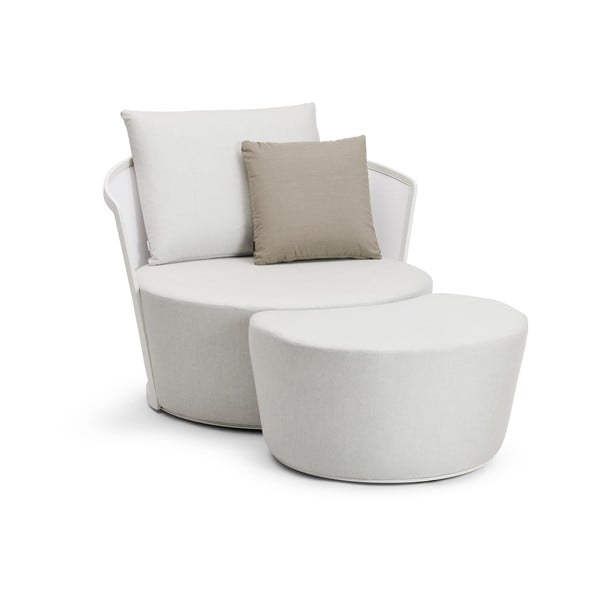 Krémovobiele záhradné kreslo Cielo - Diphano-image-1