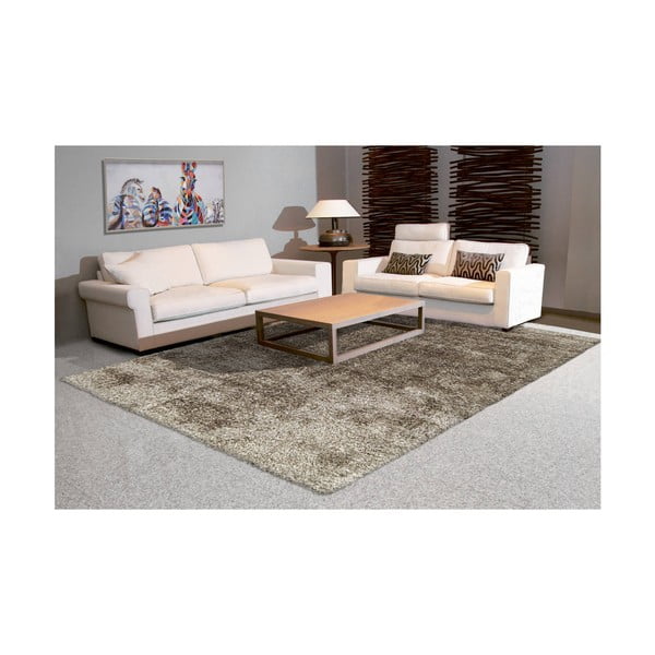 Tmavosivý koberec Arte Espina Grace Shaggy, 60 × 110 cm