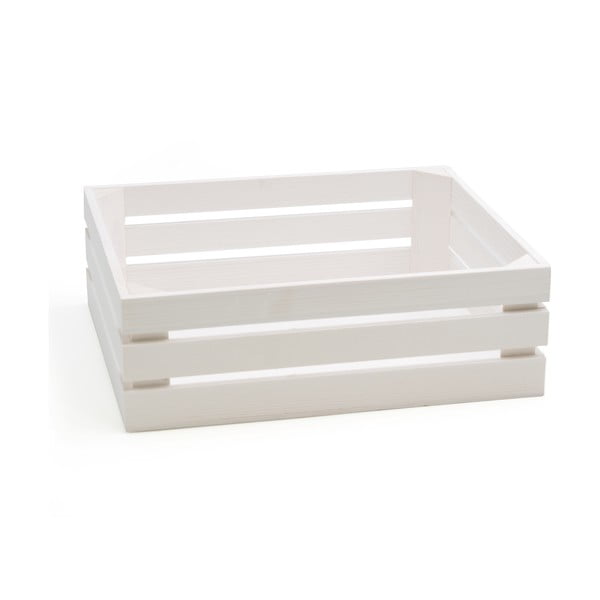 Biela škatuľa z jedľového dreva Bisetti Fir, 32 × 26 cm
