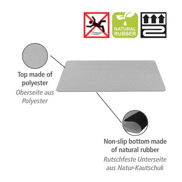 Sivá kúpeľňová predložka 50x80 cm – Wenko-image-4